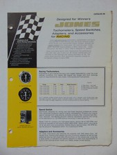 Vintage Original 1970s Jones Racing Instruments Catalog