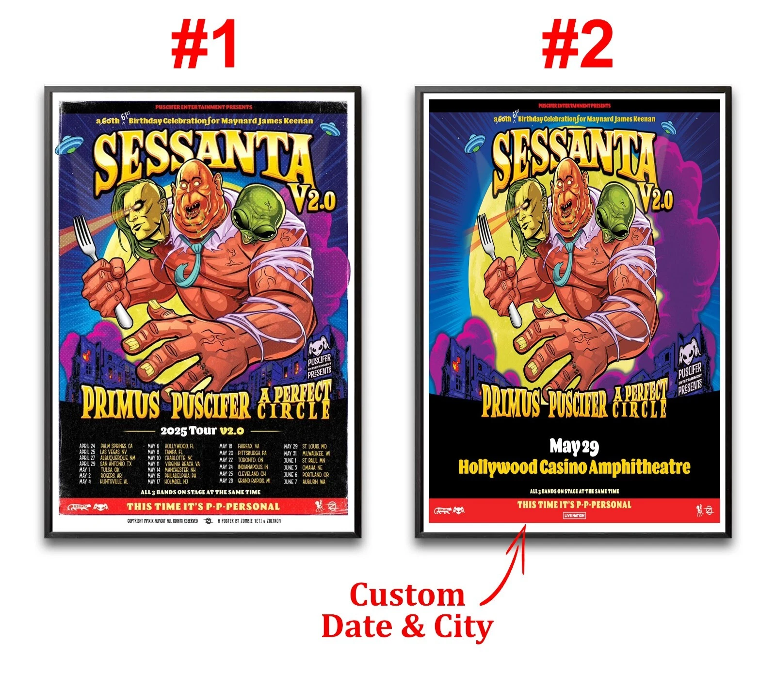 Custom Sessanta Spring & Summer 2025 North American Tour Poster