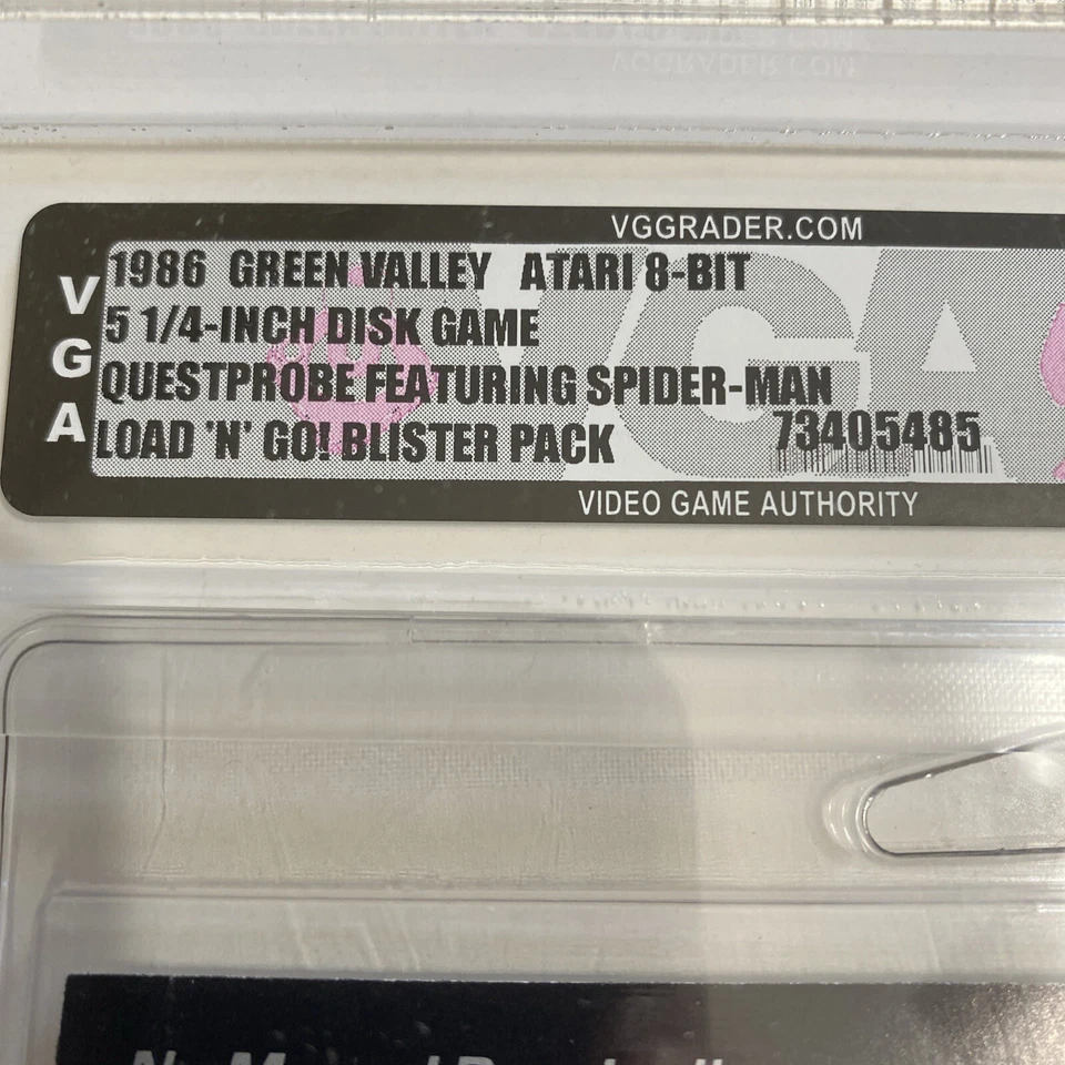 VGA 85+ SEALED Spider-Man Load 'N' Go Artwork by Al Milgrom Atari PC Questprobe - Image 4 of 4