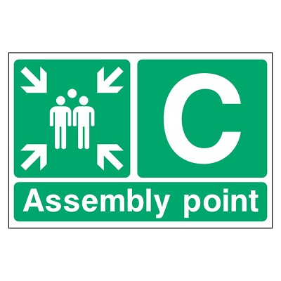 Montagepunkt C Schild oder Aufkleber | EMER0089
