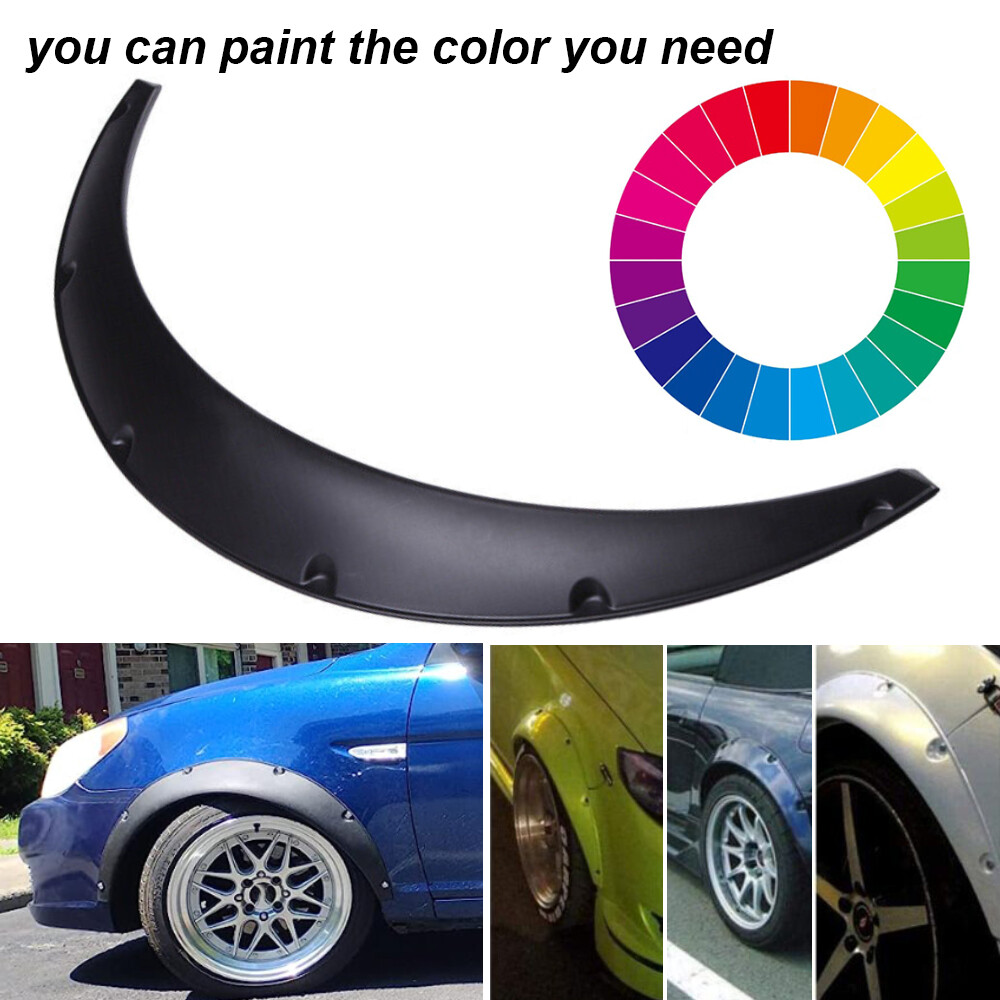 4PCS 3.5" Fender Flares Extra Wide Body Kit Wheel Arches For Audi R8 S5 TT RS
