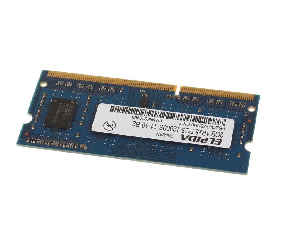 Elpida 2GB 1RX8 DDR3 RAM 1600MHz PC3-12800S 204PIN SODIMM Laptop Memory PC10600 - Image 2 of 4