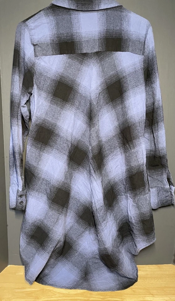 Lisa Rinna Collection Plaid Button Front Hi Lo Hem Size Small Lot Of 3 - Image 3 of 4