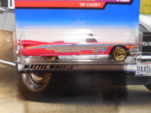 Hot Wheels '59 Cadillac 59 CADDY LOT 4 BLUE CARD LOW N COOL SPORTS CAR FREE SHIP - Picture 9 of 10
