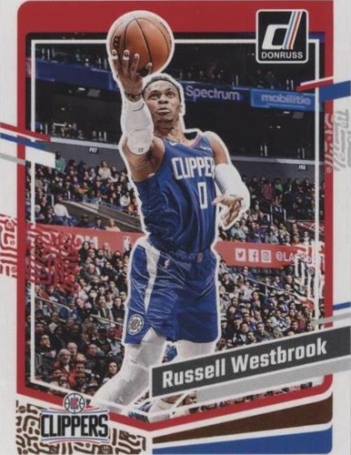 2023-24 Panini Select Zebra Prizm SSP #346 Russell Westbrook
