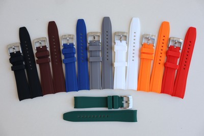Rubber Straps 20mm for Omega Speedmaster/Moonwatch Rolex Submariner GMT EX