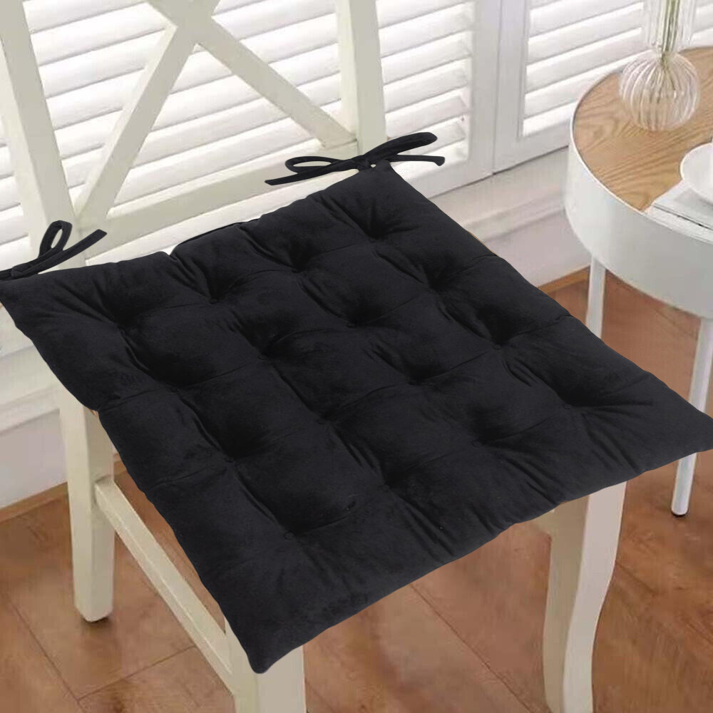 Chair Seat Pad Cushion Tie on Plain Dining Garden Room Kitchen Patio