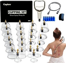 Ventosas De Acupuntura 18 Pcs Set Chinas Para Terapia Masajes Celulitis Masaje