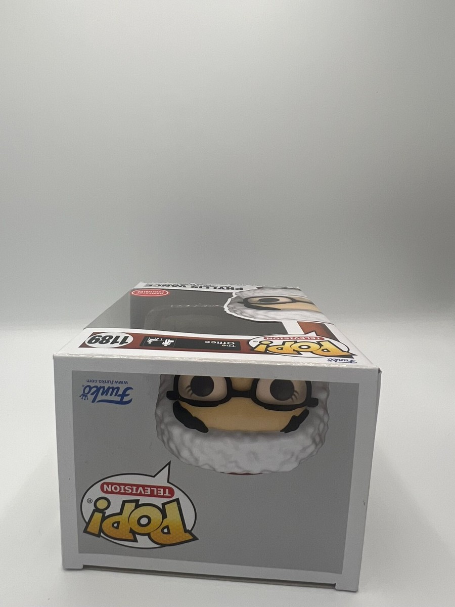 Funko Pop! Television The Office #1189 – Phyllis Vance Con Traje De Papá Noel, Exclusivo EB Games En Vinilo Con Protector Pop, Figura Coleccionable