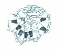 Eagle Claw Fishing 9 Snap Fish Stringer 46" Metal Chain Fish Keeper