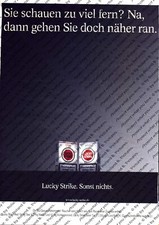 Lucky Strike Werbung Anzeige Reklame
