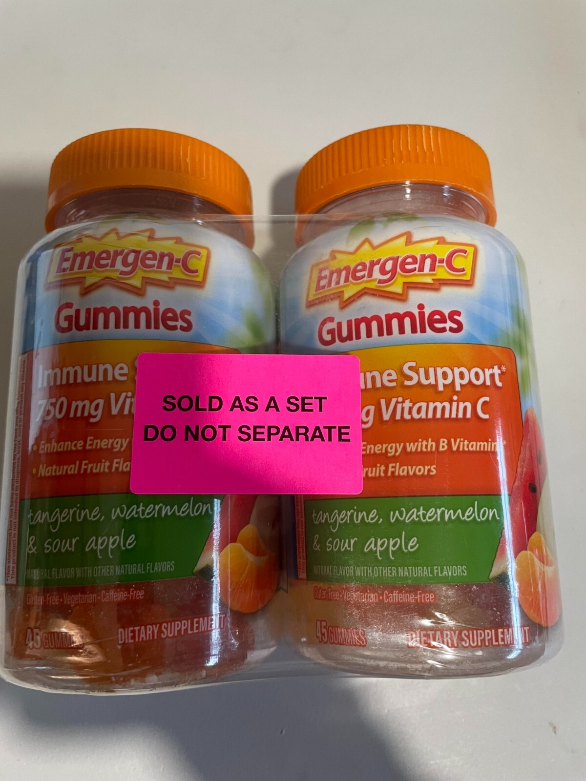 EmergenC Gummies 750mg Vitamin C Pack of 2 eBay