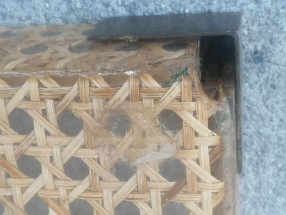 Table basse plateau cannage Plexiglas gabriella crespi ? Christian dior ? Tray - Photo 3/4