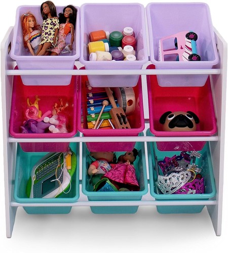 Humble Crew Forever Toy Storage Organizer with 9 Bins,...