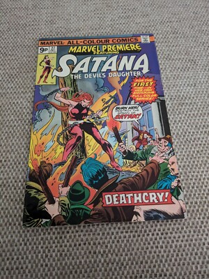 MARVEL PREMIERE #27 Satana Marvel Comics Cents 1975 FN uk variant 
