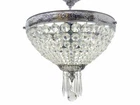 Crystal Ceiling Light Fixture with a Chrome Mount (3989)