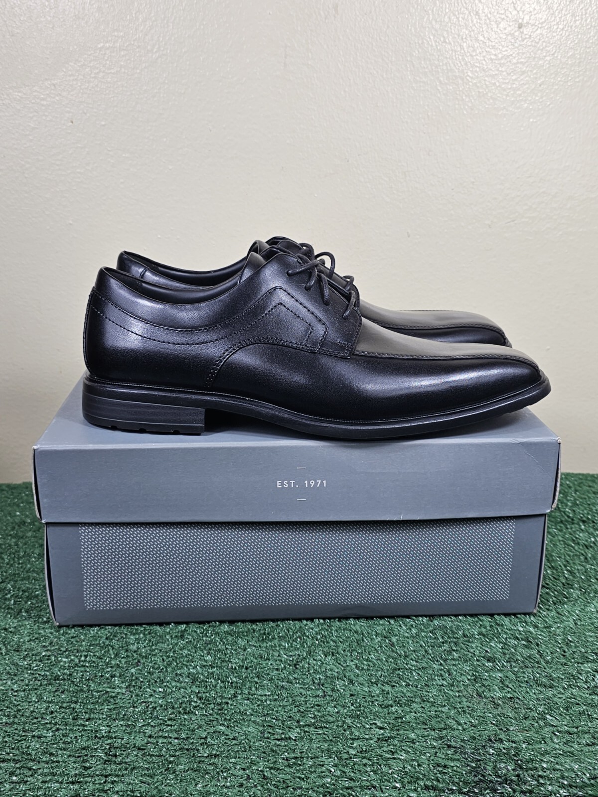 SAOLA Scarpe Oxford Rockport DS Business 2 punta bicicletta da uomo taglia 7 5 M nere CH9876