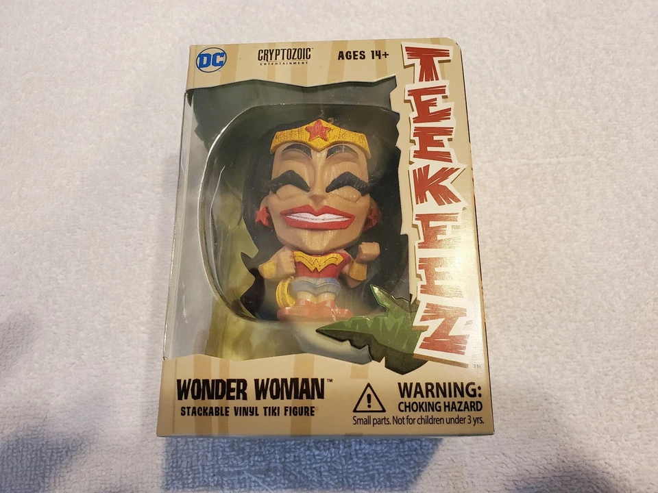 NUEVA Figura Tiki Vinilo Apilable Mujer Maravilla Teekeez de Cryptozoic Entertainment Foto 2 de 2