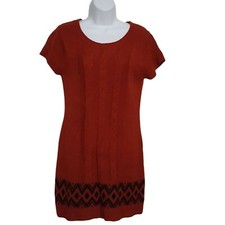 Made For Me to Look Amazing Sweater Dress Juniors XL Knit Tunic  Rust