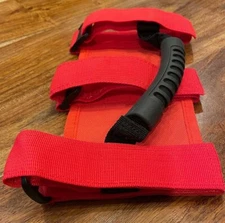 Moveland 2 Pack Grab Handle Set Compatible with Jeep Wrangler TJ YJ JK 87-22 red