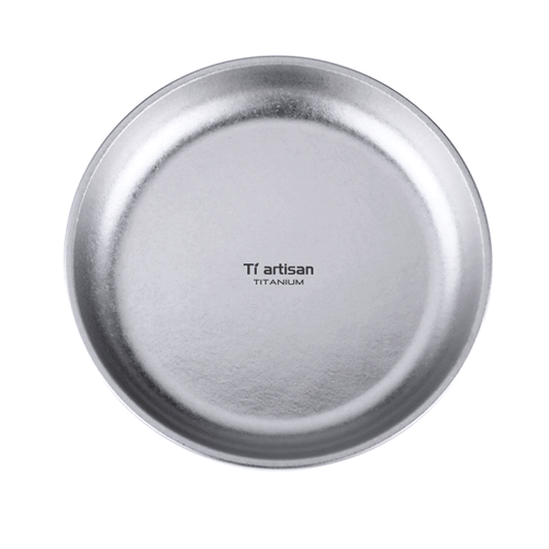 Pure Titanium Single Wall Plate Round Dinner Dish Pan Outdoor Camping Tableware - Picture 9 of 15