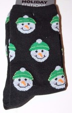 Holiday Editions Christmas Stocking Stuffer Snowman Women's Socks 4-10