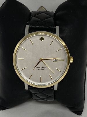 Kate Spade Newyork 0125 Women\'s Black Leather White Analog Quartz Watch ZW147 Kate Spade Newyork 0125 Women main image 3