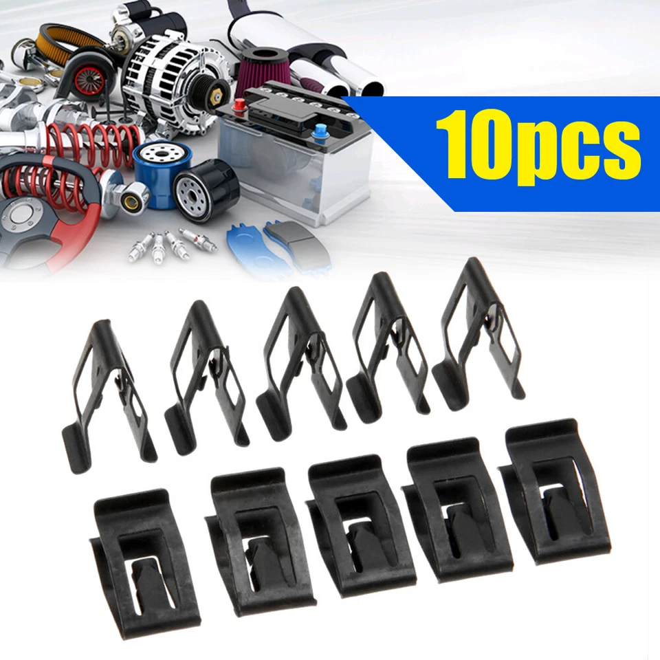 10pcs Car Interior Console Dash Dashboard Trim Metal Retainer Clips Accessories - Image 2 of 4