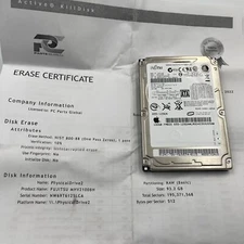 Fujitsu MHW2100BH 100GB Sata Hard Drive P/N: CA06820-B040 F/W: 00000012