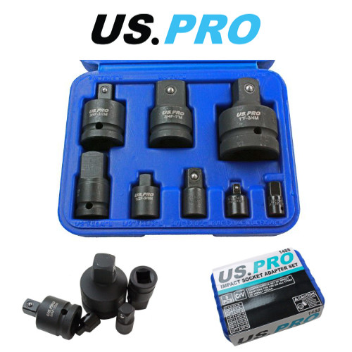 US PRO 8pc Impact Socket Adaptor Set Converter Reducer Adapter 1488