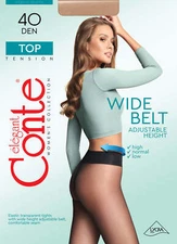 Conte Tights Top 40 Den - Low Waist Adjustable Belt Hipster Women Pantyhose