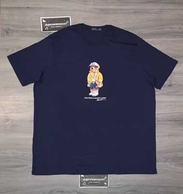 POLO RALPH LAUREN Men s Big & Tall Navy Polo Bear CP-93 Graphic T-Shirt