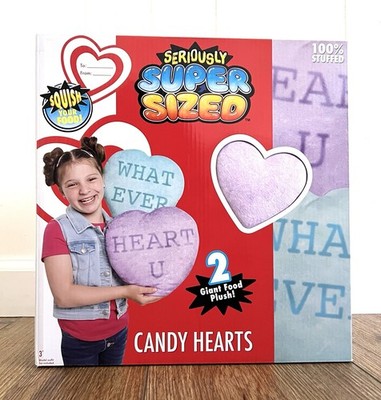 Seriously Super Sized Giant Food Plush 2 Candy Hearts For Kids Toys And Hobbies