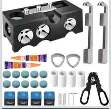 11-in-1 Pool Cue Tip Shaper, 25 pcs Pool Cue Tips Replacement Kit, Pool Cue...