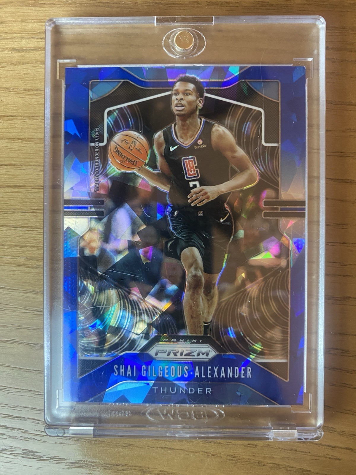 2019-20 Prizm Blue Ice #122 Shai Gilgeous-Alexander Thunder /99