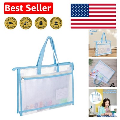 Lightweight Mesh Project Bag - 13x10 Inch with Card Slot for Easy Tracking