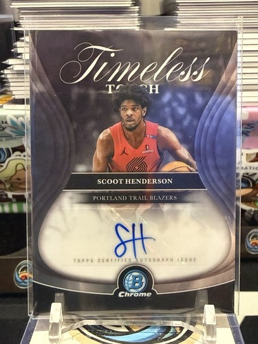 2025-26 Bowman Chrome Scoot Henderson Timeless Touch Auto #TTA-SH TZ