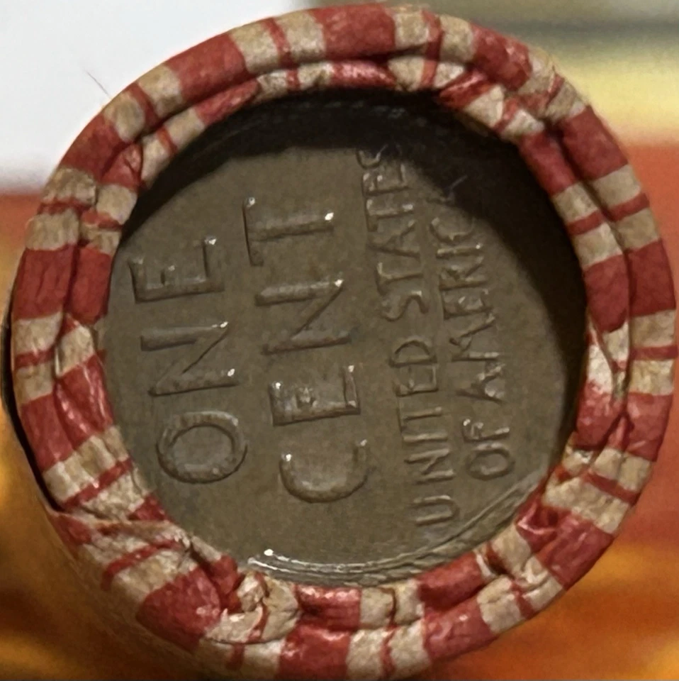 Unsearched Olde Estate Wheat Penny Roll 50 Vintage Cents-“D” mercury Dime End - Image 2 of 2