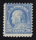 CKStamps: US Stamps Collection Scott#438 20c Franklin Mint VLH OG Tiny Thin