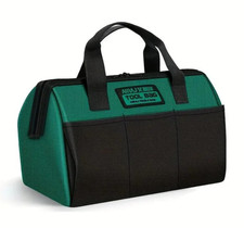 13in Electrician Tool Bag Heavy Duty Oxford Storage Handheld Woodworking Tote XL