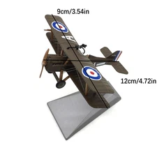 1/72 WWI SE-5A Fighter Aircraft Alloy Simulation Military Jet Airplane Ornaments