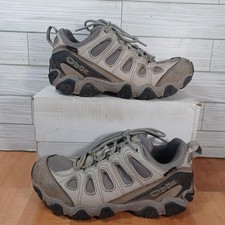 Oboz Sawtooth II Shoes Womens 10 Low Hiking Gray Waterproof Trail Sneakers