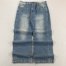 Y2K Southpole Baggy Jeans Faded 36x29.5 Cyber Grunge 2000s