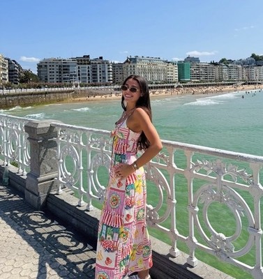 ZARA NWT WOMAN SS25 PATCHWORK PRINT LINEN MIDI DRESS MULTICOLORED