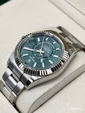 2025 Rolex Sky-Dweller 42mm 336934 Stainless Steel Oyster Green Dial 7
