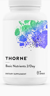 Thorne Basic Nutrients 2/Day Multivitamin Gluten-Free 60 Capsules Adult