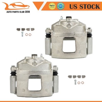 Front Pair Brake Calipers For 2002 - 2007 BUICK RENDEZVOUS FWD w/ Bracket