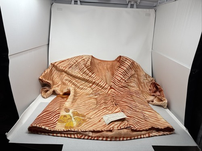 #ad #ad Potomac Craftsmen 100% Pure Silk Elida De Soya Jacket Flying Butterflies $100.00