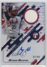 2025 Topps Pristine Pieces Relics Refractor 7/99 Byron Buxton #PPAR-BB Auto 1m6p