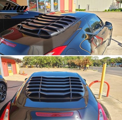Fits 09-19 Nissan 370z Ikon Rear Window Louvers Cover Sun Shade